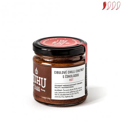 Cibulové chutney s čokoládou a chilli 200ml hot