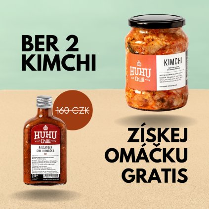 AKCE 2xKimchi + 200ml rajčatová chilli omáčka zdarma