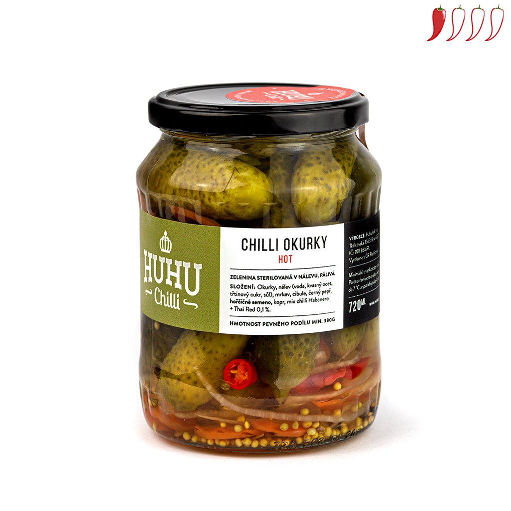 Chilli okurky - hot 720ml