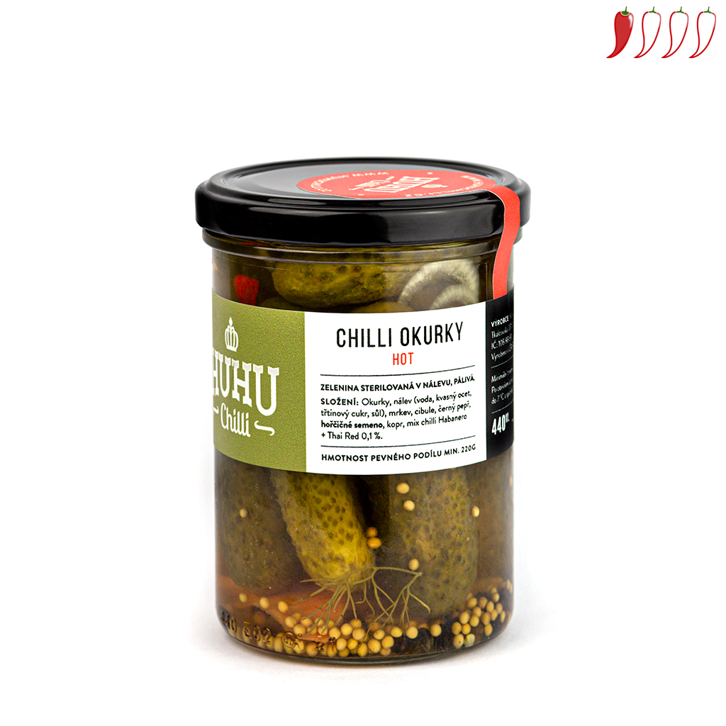 Chilli okurky - hot 440ml