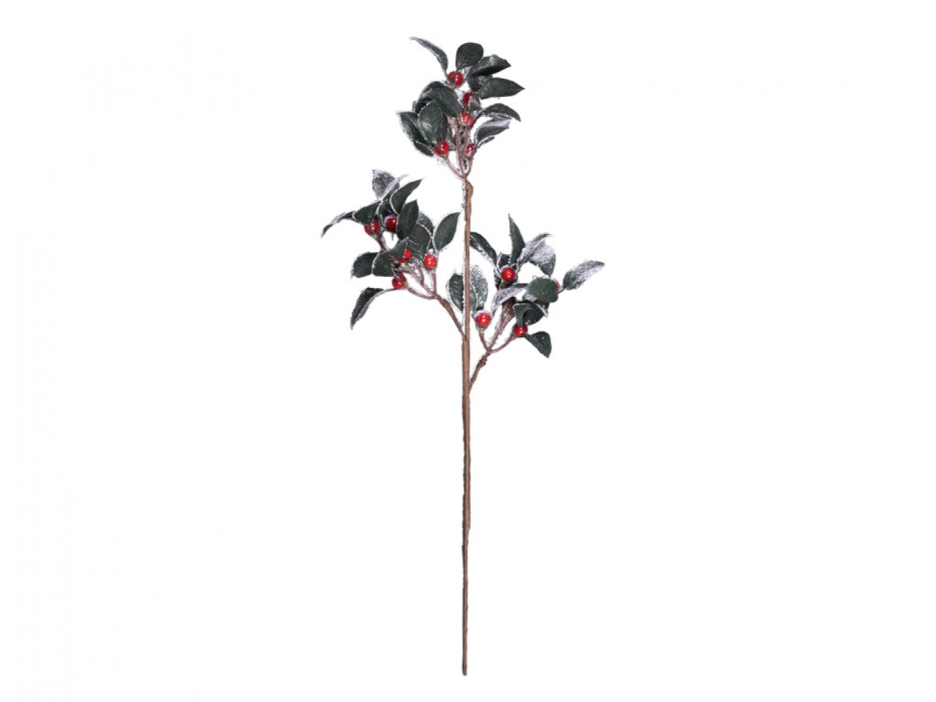 190242 vetvicka bobule vanoce listy ojinena 70cm