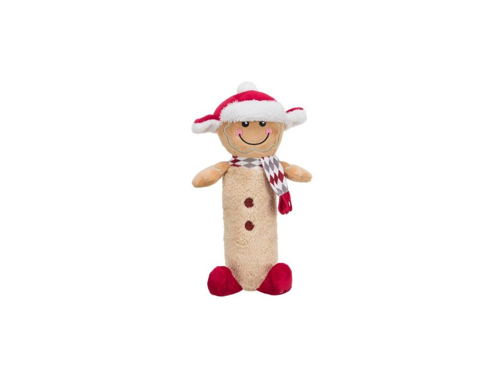 190437 xmas gingerbread plysovy pernicek s pet lahvi uvnitr 36 cm
