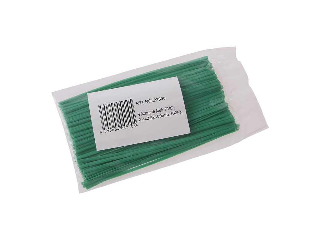 301682 vazaci dratek pvc 0 4x3x100mm 100ks