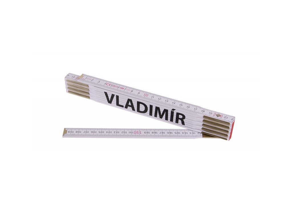 18924 metr skladaci 2m vladimir profi bily drevo
