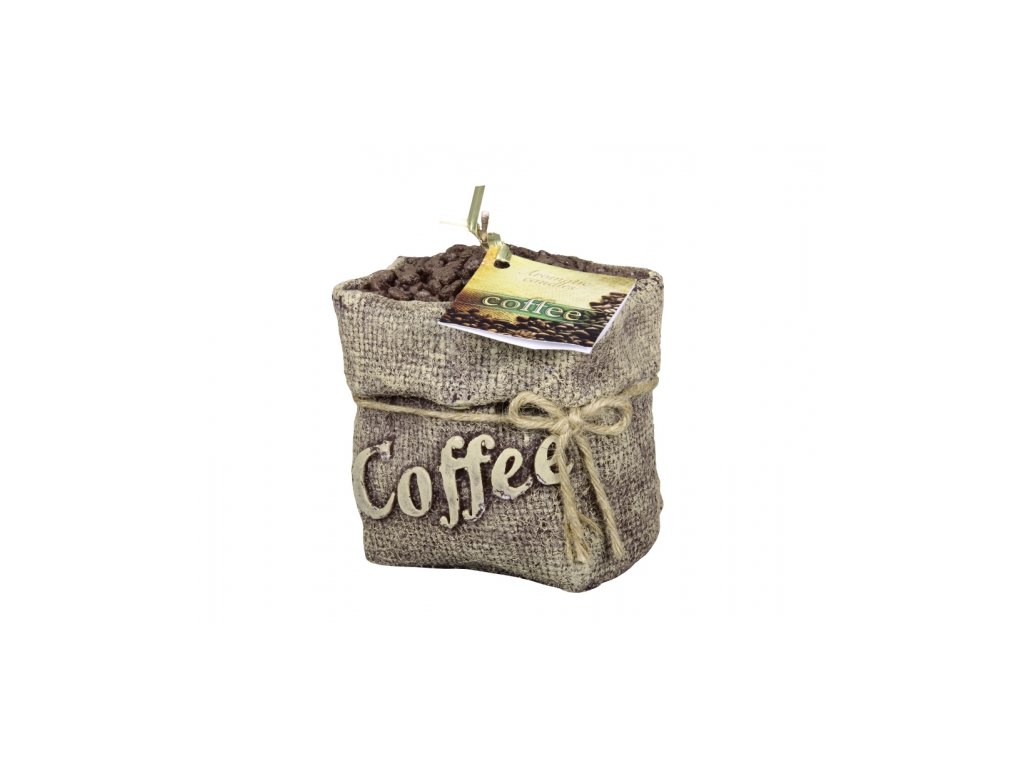 259236 1 svicka coffee bag zdobena 8x11x11cm