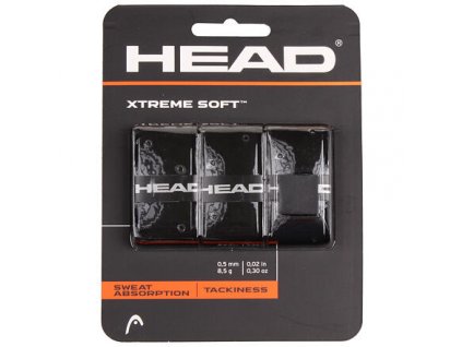 212937 xtremesoft 3 overgrip omotavka tl 0 5 mm cerna baleni 3 ks