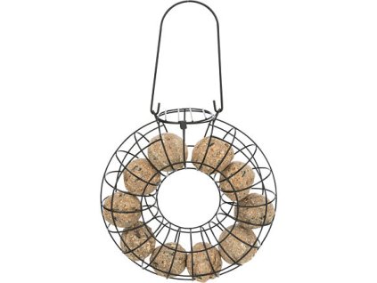 245814 zavesny kruh na 8 lojovych kouli 24 x 8 cm kovovy