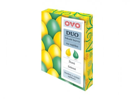 149733 barva na vajicka ovo duo zeleno zluta 2x20ml