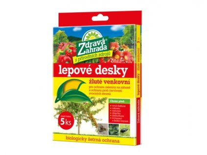 150285 desky lepove zdrava zahrada zlute na msice 15x20cm 5ks