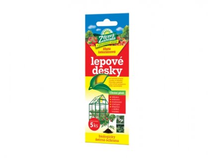 150288 desky lepove zdrava zahrada zlute na msice 7 5x20cm 5ks