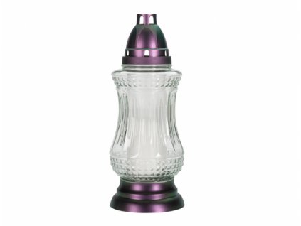 154689 lampa hrbitovni prouzky led sklenena 170g d11x28cm
