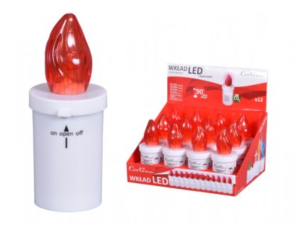 154728 lampicka hrbitovni minor ii led 90denni d4x11cm mom 12ks