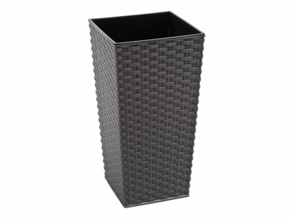 156735 obal na kvetnik finezia rattan plastovy 35x35x67cm