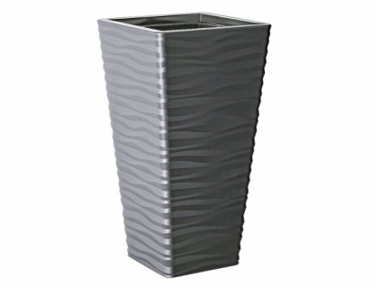 158910 obal na kvetnik sahara slim plastovy matny 34x34x64cm