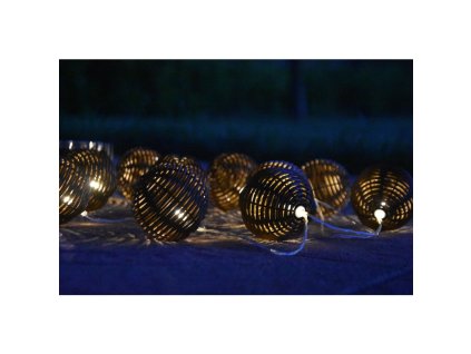 135175 10 led solarni osvetleni rattan koule