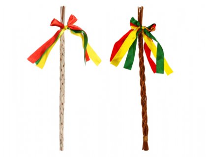 161631 pomlazka pletena z prouti prirodni 40cm