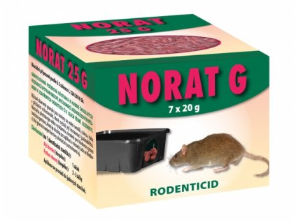 162309 rodenticid norat 25 g granule 7x20g
