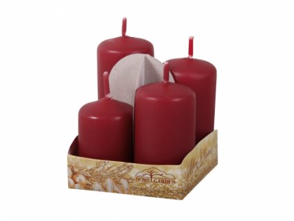 165663 svicky adventni stupnovite matne d4x6 7 8 9cm 4ks