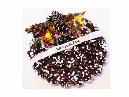 167079 venecek siskovy vzpominame hrbitovni melirovany d20cm