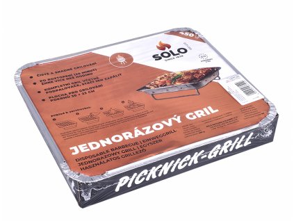 169461 gril jednorazovy solo drevene uhli 450g