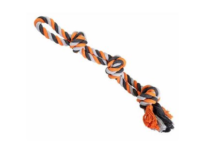 260382 dvojite lano hiphop bavlnene 2 knoty 60 cm 450 g seda tm seda oranzova