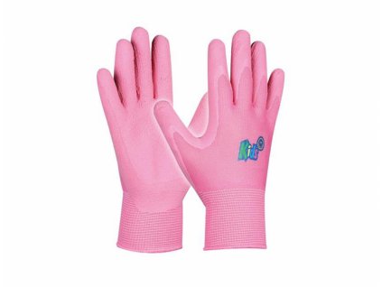 182895 rukavice kids pink pracovni detske velikost 5