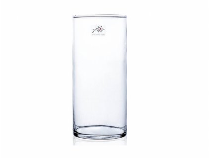 188700 vaza cyli valcovita rucni vyroba sklenena d9x20cm