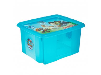 Keeeper Karolina fresh modrá transparent, úložný box s víkem (Objem 15 l)