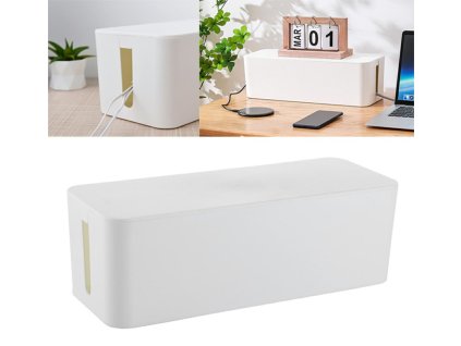 195807 ag381b bily kabelovy organizator
