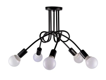 202839 zd74a moderni lampa lustr 5 cerna