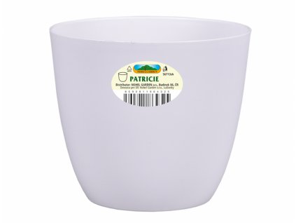 216057 obal na kvetnik patricie modern plastovy matny d13x12cm