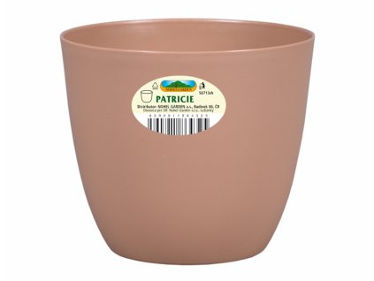216069 obal na kvetnik patricie modern plastovy matny d21x19cm