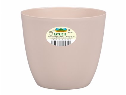 216078 obal na kvetnik patricie modern plastovy matny d21x19cm