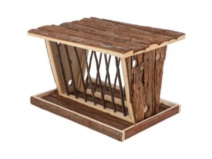 246754 jeslicky na seno 40 x 22 x 30 cm samostatne stojici prirodni drevo