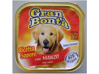 241245 gran bonta pastika s hovezim masem pro psy 150g