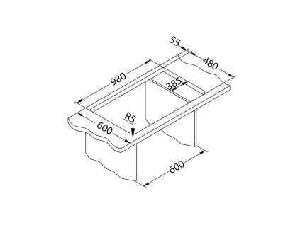 375254 cadit 80 beton 81 pop up sifon 1000x500x200 mm