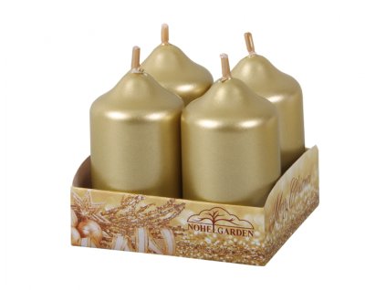 335974 svicka adventni metalicka leskla d4x7cm 4ks