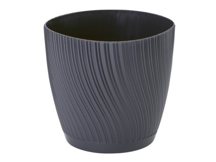 335740 kvetnik mika eco s podmiskou plastovy d19x17cm