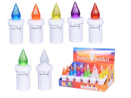 336043 lampicka hrbitovni memor led 90denni d4x10cm