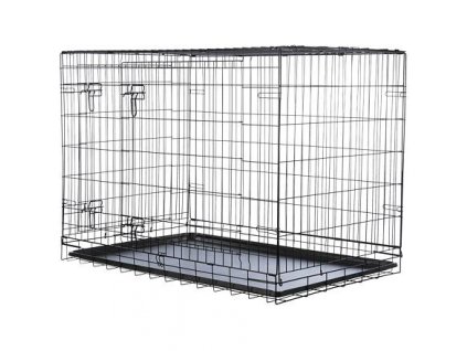 316242 interierova klec plastove dno lakovany kov cerna