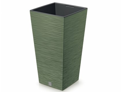 317590 obal na kvetnik furu square 2v1 plastovy 30x30x55cm