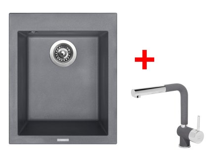 373586 sinks cube 410 titanium mix 3 p gr