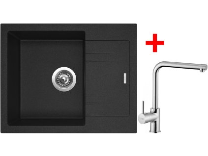 374117 sinks linea 600 granblack elka