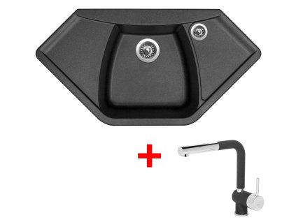 373721 sinks naiky 980 metalblack mix 3 p gr
