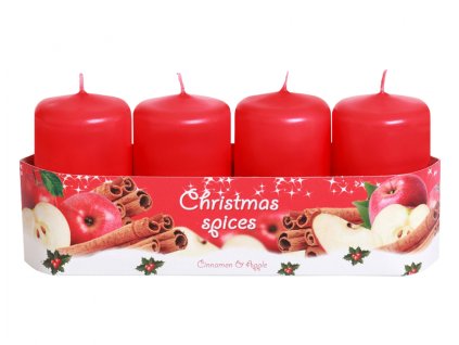 341497 svicka adventni vonna christmas spices d4x7cm 4ks