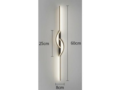 344656 zd143b nastenne svitidlo nastenne svitidlo 60cm led teple bile