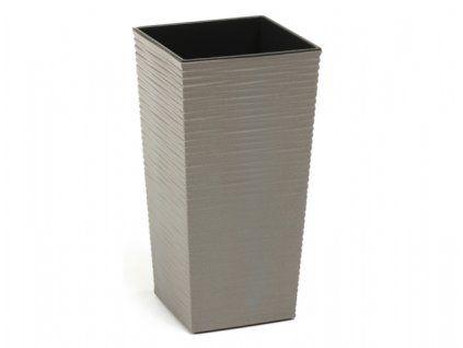 350218 obal na kvetnik finezia prouti eco plastovy 40x40x75cm