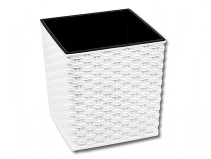 350350 obal na kvetnik juka rattan plastovy 40x40x41cm