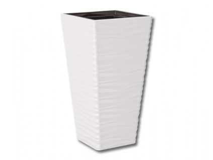 350785 obal na kvetnik sahara slim plastovy matny 39x39x75cm