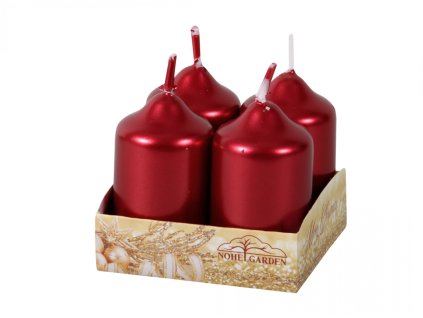 352402 svicka adventni metalicka leskla d4x7cm 4ks